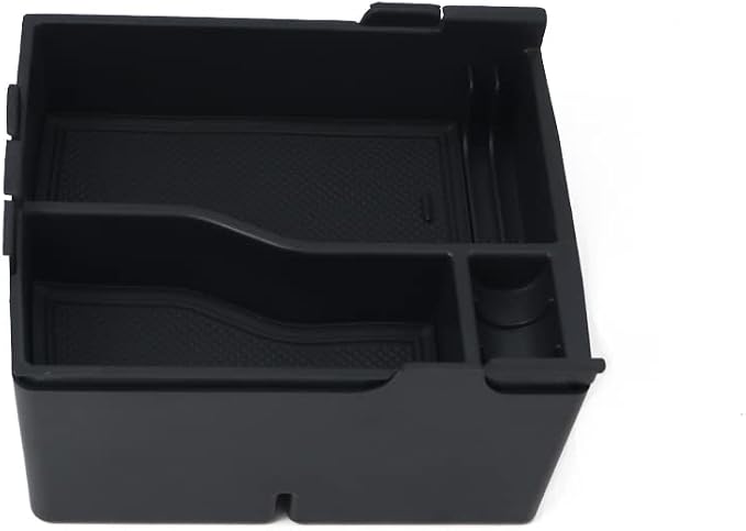 Muslogy for Maverick Center Console Organizer Tray 2 Layers Armrest Storage Box Secondary Insert Tray ABS Material Pickup Interior Accessories Compatible with Ford Maverick 2022-2026 (Black)