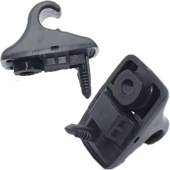 2pcs 85235-B1000 Sun Visor Retainer Clip Holder Hook Support Fastener Bracket BlackCompatible with H-yundai E-lantra S-onata Getz 2017-2023 (Black)