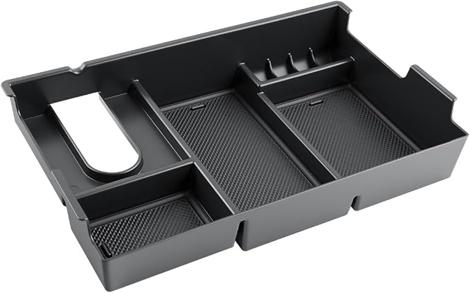 CDEFG for 2007-2021 Toyota Tundra/2008-2020 Sequoia Center Console Organizer Accessory Middle Console Half Size Tray Armrest Storage Box - Full Console w/Bucket Seats ONLY