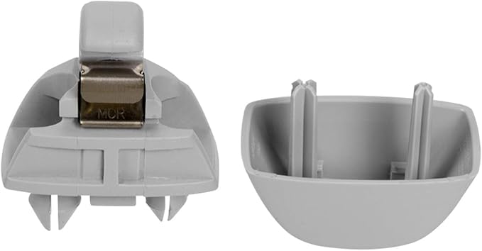 runmade Grey Interior Sun Visor Hook Clip Bracket Compatible with Audi A6 C6; Compatible with VW Passat B7 Polo