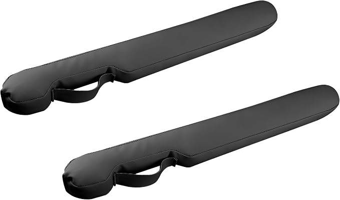 2PCS Car Seat Gap Filler, Soft Foam Automotive Organizer to Fill The Gap Between Seats Console Stop Things from Dropping, Vehicle Seat Side Gap Stopper, Universal for Truck SUV (Black)