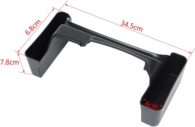 YOCTM Gear Shifter Console Side Storage Box Compatible with 2018-2025 Jeep Wrangler JL JLU Rubicon Sport Sahara Gladiator JT Shifter Side Tray Interior Accessories Black Fits 4Door