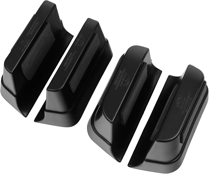 4PCS Door Grab Tray Door Organizer for Ford Explorer 2020 2021 2022 2023 2024 Front and Rear Accessories Phone Holder Container Handle Pocket Storage Box ABS Plastic, Black Mat