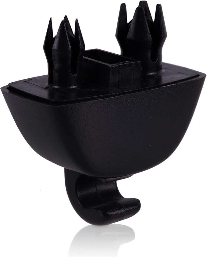 runmade Sun Visor Hook Clip Bracket Black New Interior Compatible with Audi A6 C6 VW Passat B7 Polo