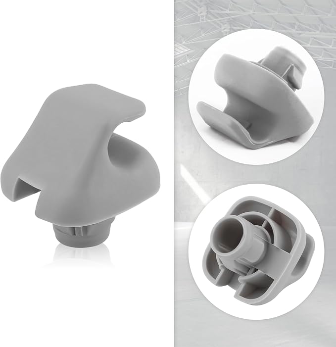 2PCS Sun Visor Clip,Durable Car Visor Clip Hook Replacement OEM#88217S01A01ZA,88217S04003ZA,Premium Car Visor Accessories Compatible with Honda Civic Accord Odyssey (Gray)