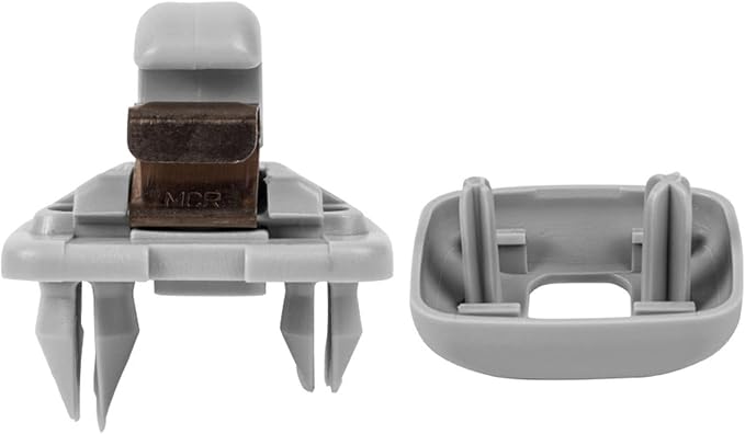runmade Interior Sun Visor Hook Clip Bracket Grey Compatible with Audi A1 A3 A4 A5 Q3 Q5 S3 S4 S5 TT, OEM: 8E0 857 562, 8U0 857 562A