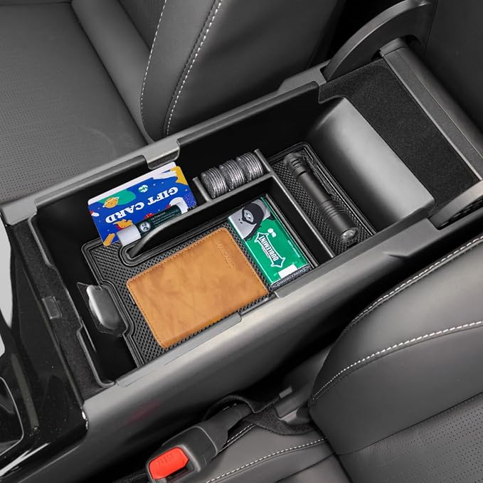 3PCS Center Console Organizer Compatible with 2025 2026 Toyota Camry 9th Gen Accessories, Armrest Organizer Interior Insert and Under Screen Storage Box and Gear Shift Side Storage Tray