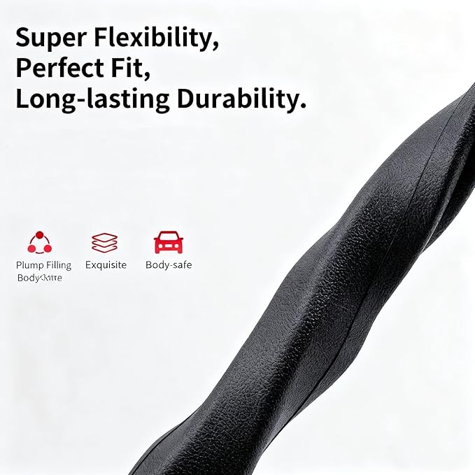 Car Seat Gap Filler Set of 2, Multifunctional Seat Side Gap Seam Filler Organizer with Phone Holder, Universal Fit Fill The Gap Between Seat & Console for Car, SUV, Truck