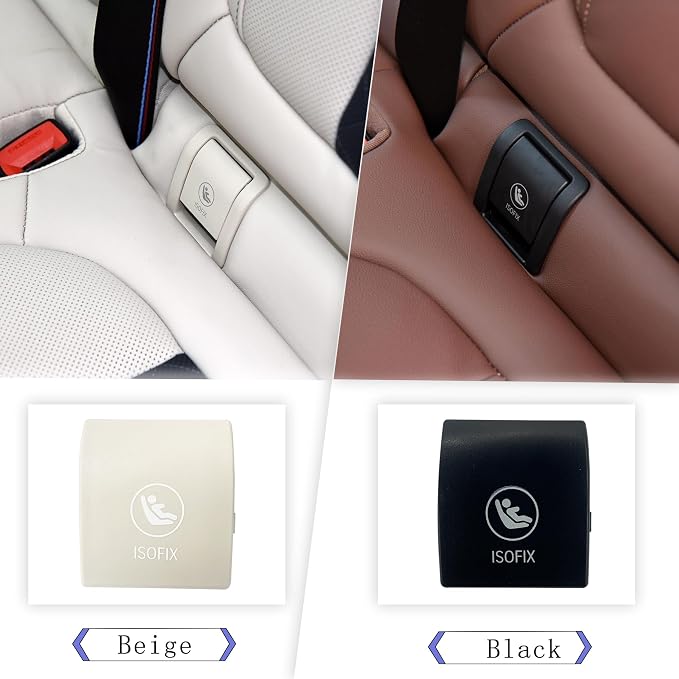 for BMW X5 G05 Child Seat Anchor Cover,ISOFIX Cover Rear Seat Anchor Cover Replacement for BMW X5 G05 2019-2025 52207499786 Beige 1pcs