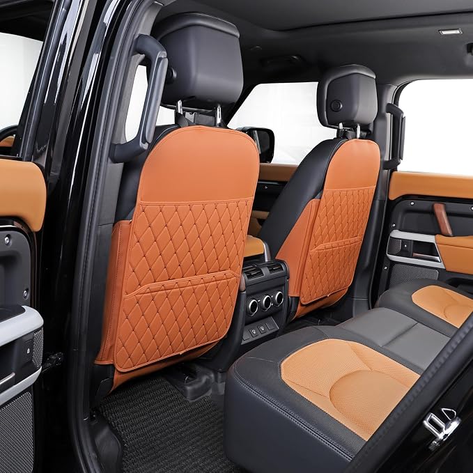 TAIKOO Seat Back Protector,Shields Seat Backs from Kicks and Adds Storage | kick mats back seat protector easy to install and clean, well-crafted, sturdy, durable and stylish.2 Pack