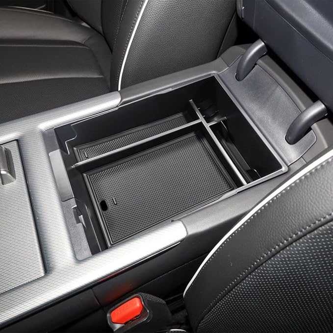 TACORBO Center Console Organizer Compatible with Hyundai Palisade 2023 2024 2025 Accessories, Armrest Insert Tray, ABS Black Glove Box Secondary Storage(No Fit Palisade 2020-22), Black