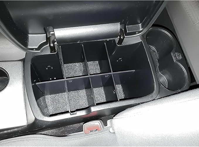 x xotic tech Interior Center Console Armrest Box Storage Container Holder Tray Organizer Divider, Compatible with Toyota Tacoma 2005-2015