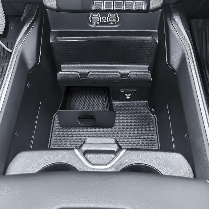 EDBETOS Storage Drawer Tray Compatible with 2019–2026 Dodge RAM 1500 2500 3500 Center Console Storage Drawer Accessories, Removable Cubby Organizer Box Insert Tray (Only Fits Models with Cubby)