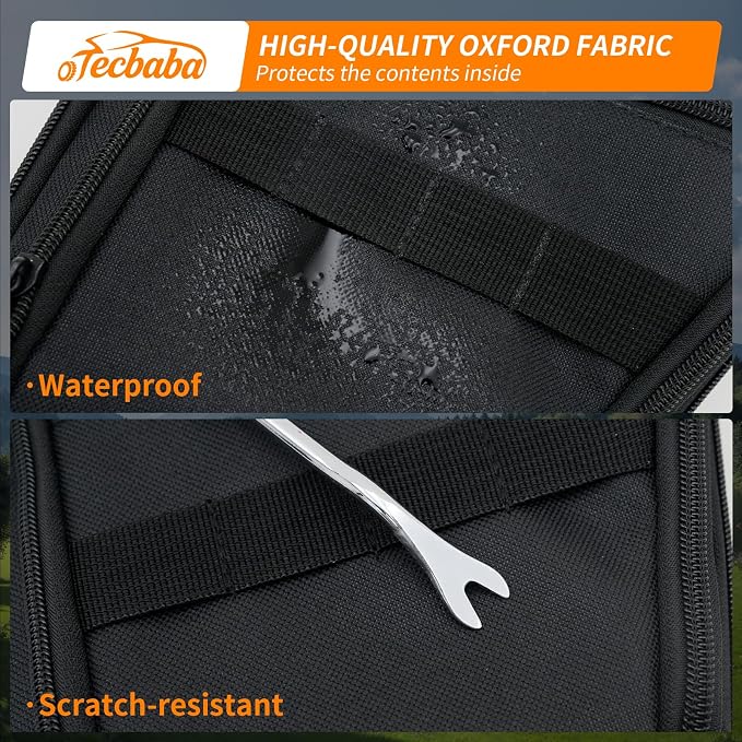 Trunk Organizer Bag Compatible with 2024-2026 Hyundai Santa Fe Left Rear Cargo Side Storage Pocket Pouch for 2025 Santa Fe Accessories