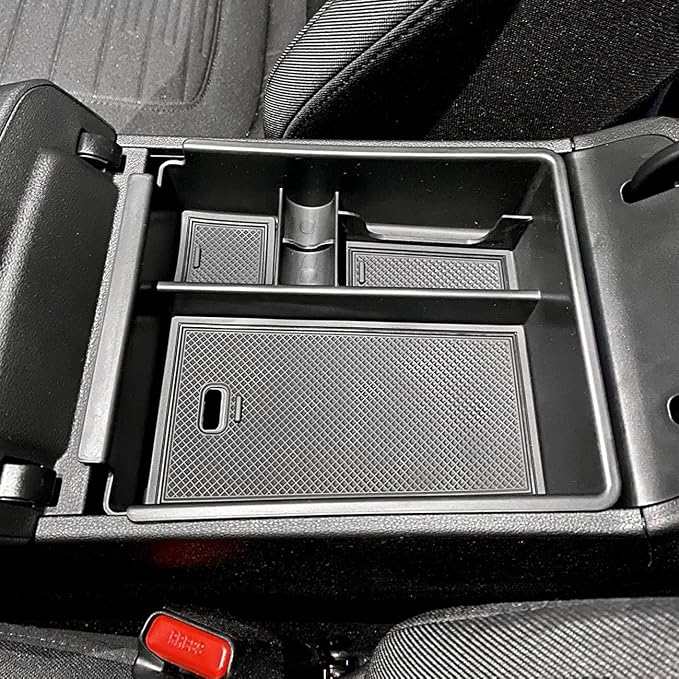 TACORBO Center Console Organizer Compatible with Hyundai 2022-2024 Tucson Plug-in Hybrid/Hybrid all Trims and Tucson Gas Limited and Santa Cruz 2022-2025 Accessories, Armrest Insert Tray, Black