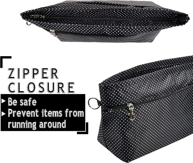 Vercord Handbag Purse Tote Pocketbook Organizer Insert Zipper Closure 11 Pockets 3 Sizes Many Colors