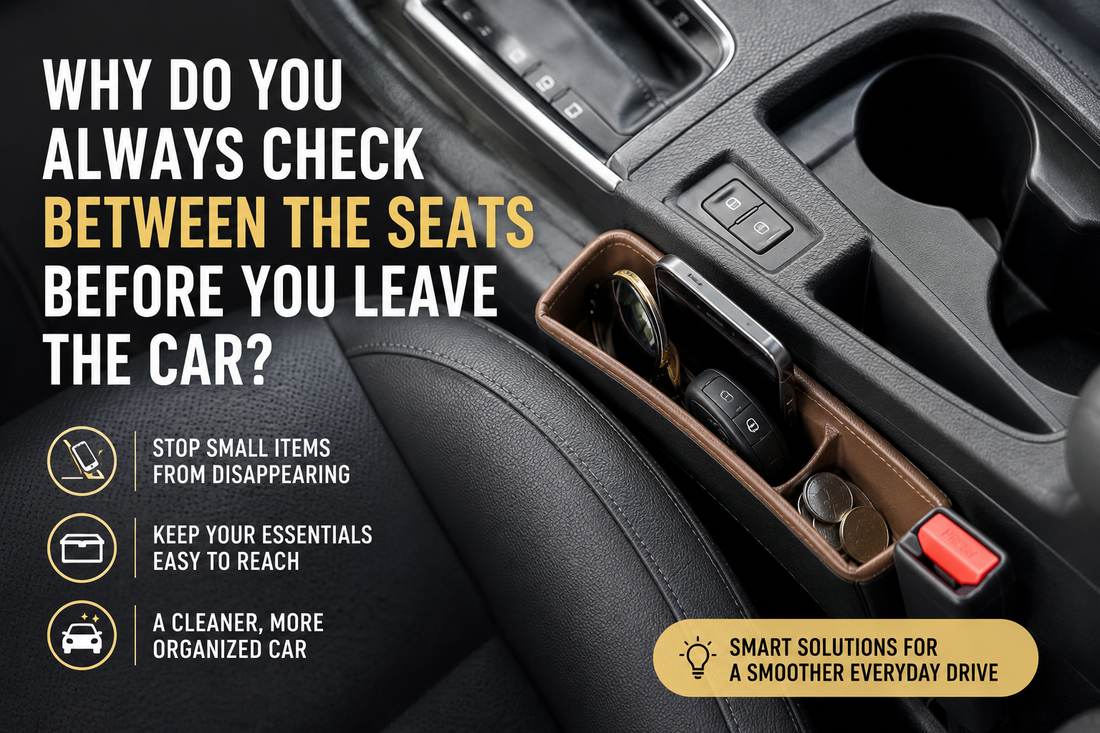 Car seat gap filler preventing items from falling between the seat and center console