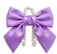 2PCS Satin Bow Pearl Car Seat Headrest Hooks – Car Bag Holder & Vehicle Hanger for Purses – Cute Coquette Aesthetic Interior Decoration – Cute Auto Organizer Accessories Universal (Lavender Purple)