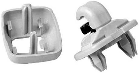 2Pieces Inner Sun Visor Hook Clip Bracket, Plastic Sun Visor Clip Hanger Hook Fit for Audi A1 A3 A4L A5 A6L A7 Q3 Q5 Q7 TT 8E0857563A 8U0857562A