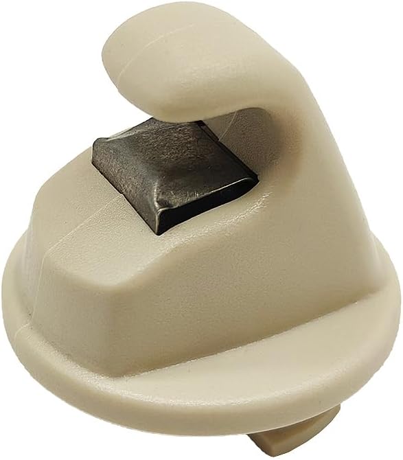 Interior Sun Visor Hook Clip Bracket Fit for Volkswagen Atlas,for Touran,for Tiguan for T-ROC,for T-Cross,for Passat,for Golf MK7,MK8,for Crafter,for Arteon,2014-2024 (1pcs Off White)