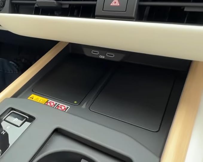 SXCY for 2026 Lexus ES Wireless Charging Protective Mats for 2026 Lexus ES Accessories Center Console Inserts Liner Anti-Slip Anti-Dust Waterproof Mats