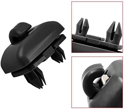 OTUAYAUTO 2PCS Inner Sun Visor Clips, Upgraded Car Interior Sunscreen Holder Hook - Compatible with Audi A1 A3 A4 A5 Q3 Q5 S3 S4 S5 TT, OEM: 8U0857562A