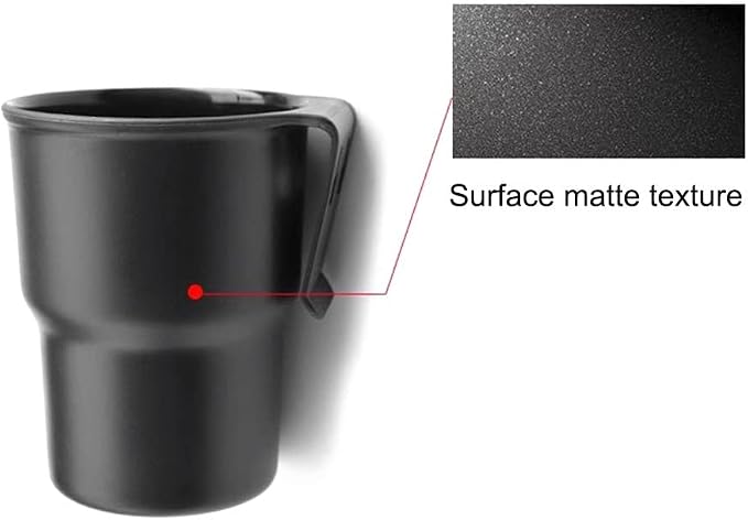 MiOYOOW Car Cup Holder Hook, Wear-Resistant Auto Drink Holder 3.54'' Caliber Window Door Cup Holder with Ventilation Clip for Coffee Water Bottles Key Coin