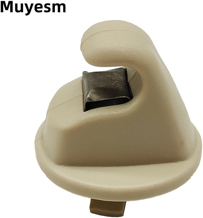 Interior Sun Visor Hook Clip Bracket Fit for Volkswagen Atlas,for Touran,for Tiguan for T-ROC,for T-Cross,for Passat,for Golf MK7,MK8,for Crafter,for Arteon,2014-2024 (1pcs Off White)