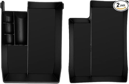 CDEFG 2Pcs for 2025 Subaru Outback Legacy Center Console Organizer, for 2020 2021 2022 2023 2024 2025 Subaru Outback Legacy Accessories Middle Console Organizer Armrest Storage Box