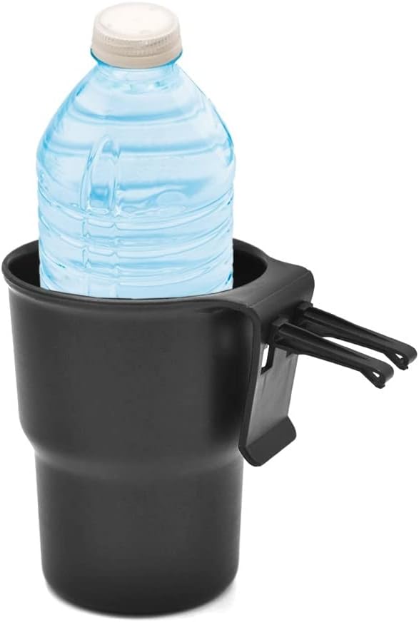 MiOYOOW Car Cup Holder Hook, Wear-Resistant Auto Drink Holder 3.54'' Caliber Window Door Cup Holder with Ventilation Clip for Coffee Water Bottles Key Coin