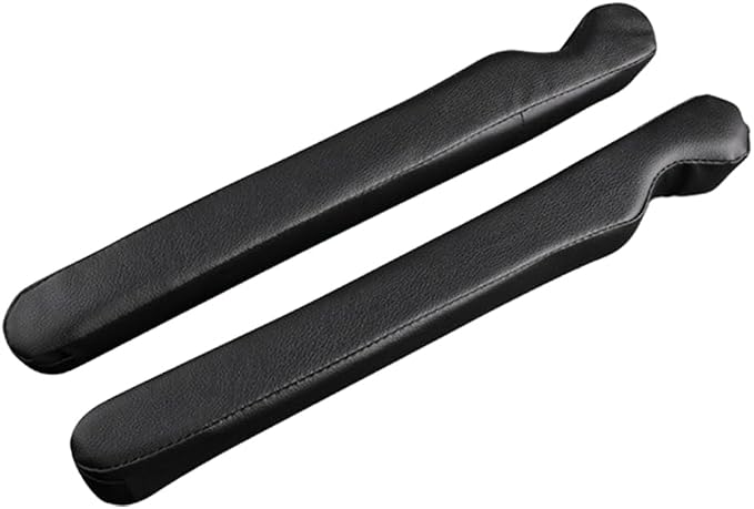 2PCS Car Seat Gap Filler, Microfibre Leather Vehicle Gap Stopper to Fill Between Seat & Console Organizer, Automotive Interior Accessories, Universal for SUV Sedan Truck (Black)