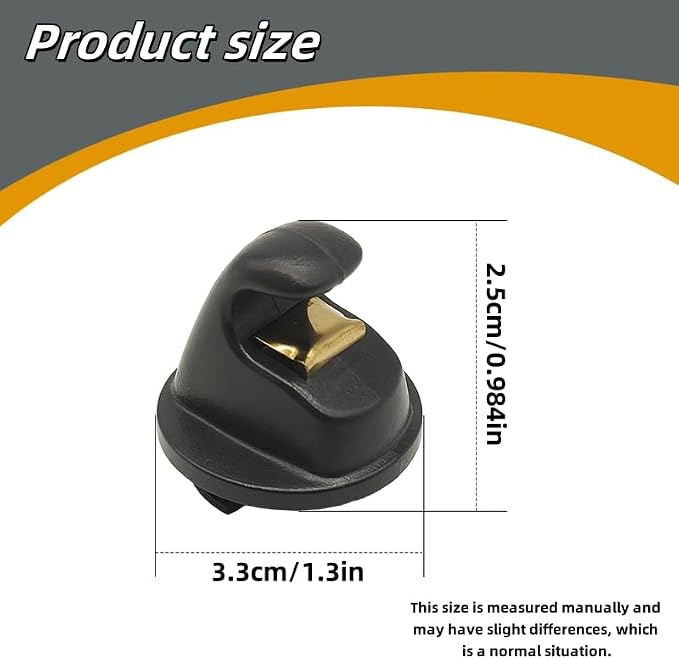 Interior Sun Visor Hook Clip Bracket Fit for Volkswagen Atlas,for Touran,for Tiguan for T-ROC,for T-Cross,for Passat,for Golf MK7,MK8,for Crafter,for Arteon,2014-2024,(1pcs Black)