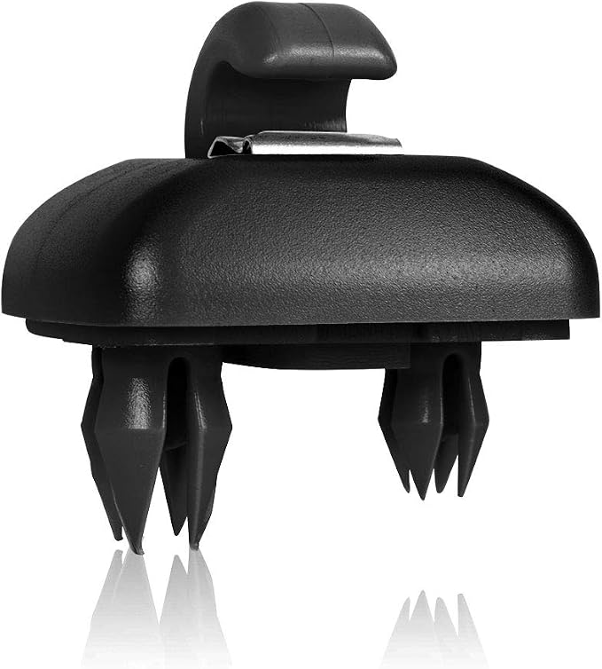 runmade Interior Black Sun Visor Hook Clip Bracket Compatible with Audi A1 A3 A4 A5 Q3 Q5 S3 S4 S5 TT, OEM: 8E0 857 562, 8U0 857 562A