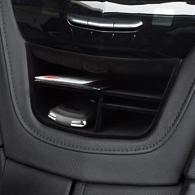 for Cadillac XT5 XT6 accessories Central Console Storage Box Compatible with 2023 2022 2021 2020 2019 2018 2017 2016/ 2023-2020 Insert Flocked Storage Organizer Interior Accessories