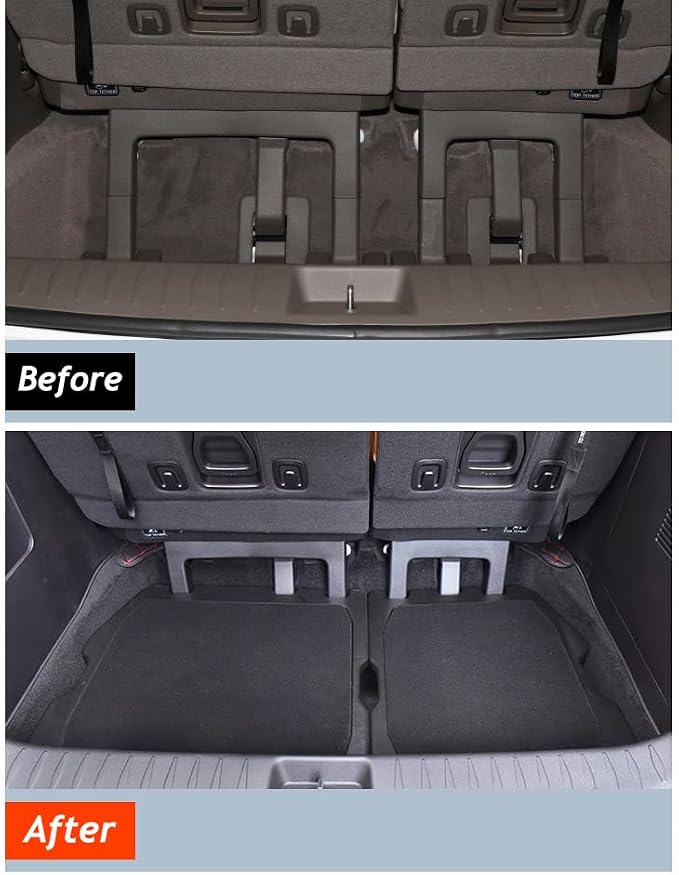 Kia Carnival Trunk Organizer Storage Box, Insert Cargo Bins for 2021-2026 Carnival, Rear Hatch Container with Lid Tray