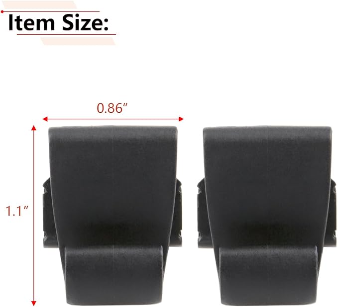 RLB-HILON 2PCS Window Shade Hook Compatible with Chrysler Pacifica Voyager 2017 2018 2019 2020 2021 2022 Year, for 5XR76DX9AA, Door Sun Shade Hook Clips
