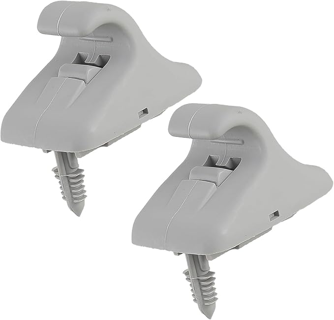 85235-B1000 2pcs Sun Visor Retainer Clip Holder Hook Support Fastener Bracket Grey Compatible with H-yundai E-lantra S-onata Getz 2017-2023