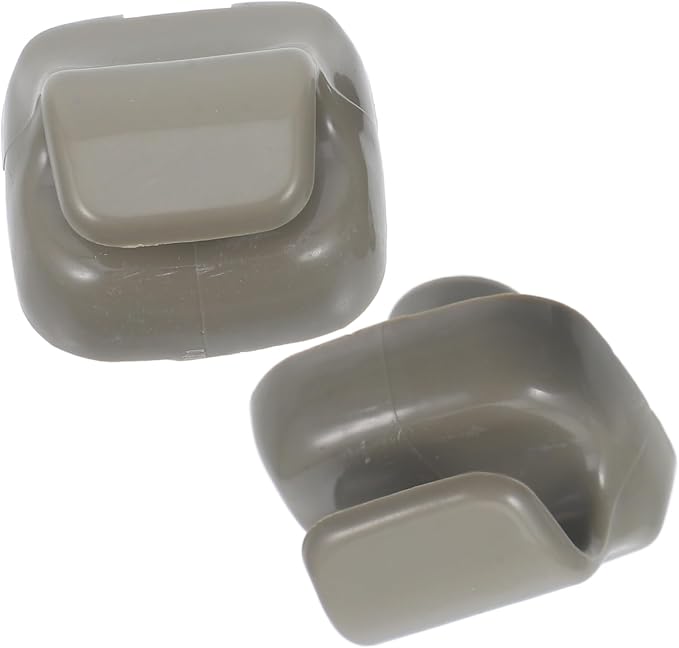 2pcs Grey Sun Visor Clip Holder Interior Visor Retainer Hook Secure Sun Bracket for Vehicles Essential Car Accessory for Fixing
