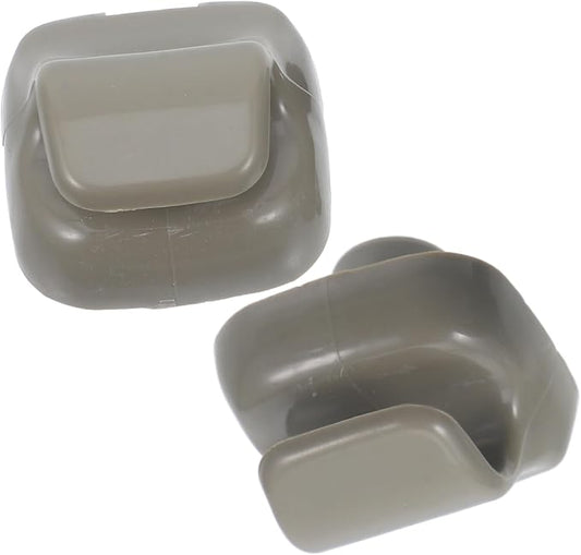 2pcs Grey Sun Visor Clip Holder Interior Visor Retainer Hook Secure Sun Bracket for Vehicles Essential Car Accessory for Fixing