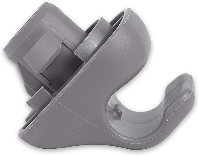 runmade Clear Gray Sun Visor Hook Clip Bracket Hanger Compatible with Honda Accord Civic CRV Odyssey Pilot Light Gray Bracket
