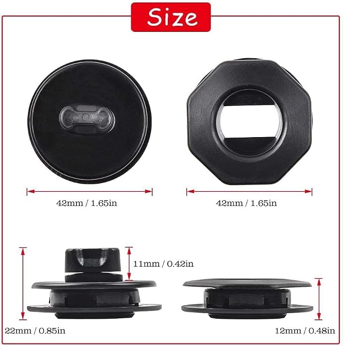 OTUAYAUTO 8PCS Car Floor Mat Clips - for Double Layer Mat - Universal Automotive Carpet Clips Holder Clamps