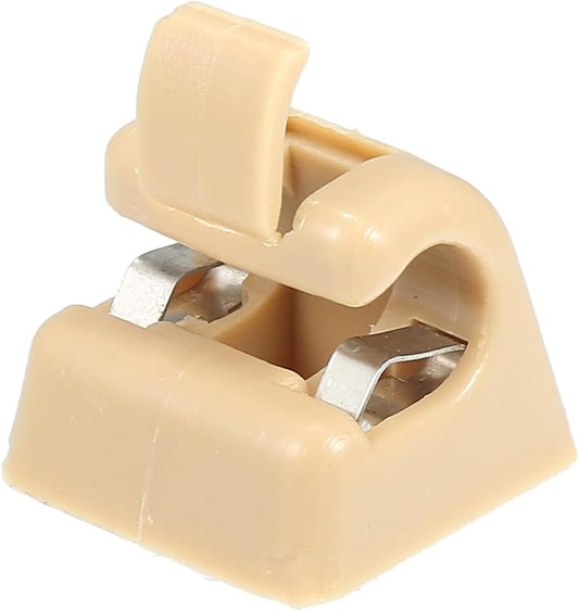 uxcell Sun Visor Support Clip Retainer for Mercedes-Benz W201 190 Class 1982-1993 No.A12681000128412 Sun Visor Support Clip Holder Bracket Hanger Plastic Beige Anti Vibration