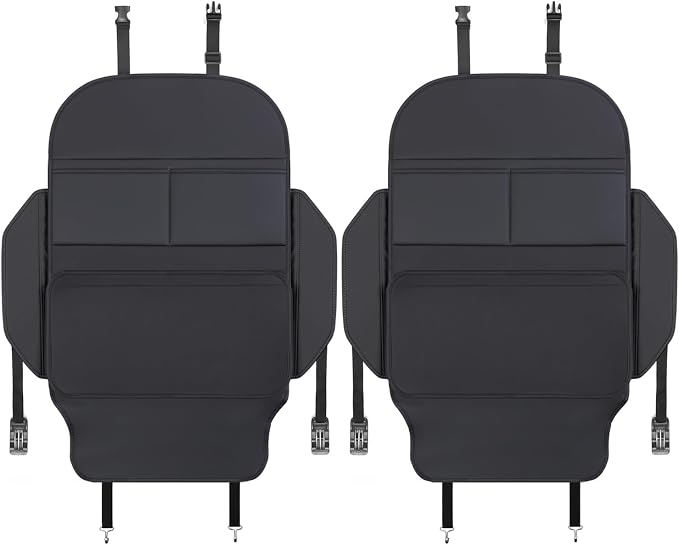 TAIKOO Seat Back Protector,Shields Seat Backs From Kicks and Adds Storage | kick mats back seat protector easy to install and clean, well-crafted, sturdy, durable and stylish.2 Pack