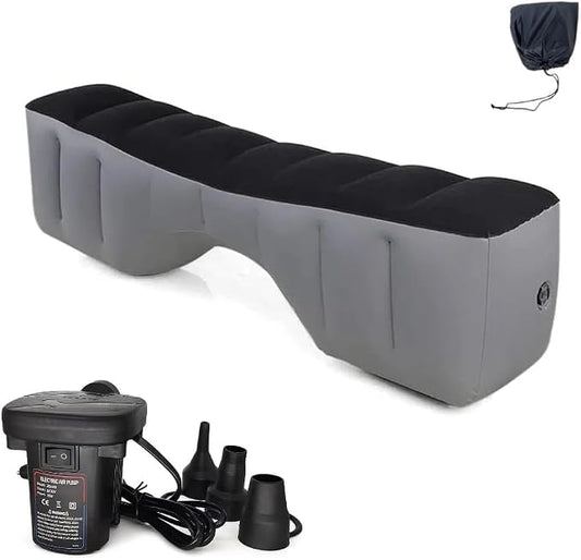 Car Bed, Car Air Bed, Car Mattress, Back Seat Bed, Back Seat Gap Filler Pad, Inflatable, Extender, Portable Sleeping Accessories for SUV, Camping, Travel, Rest, with Air Pump