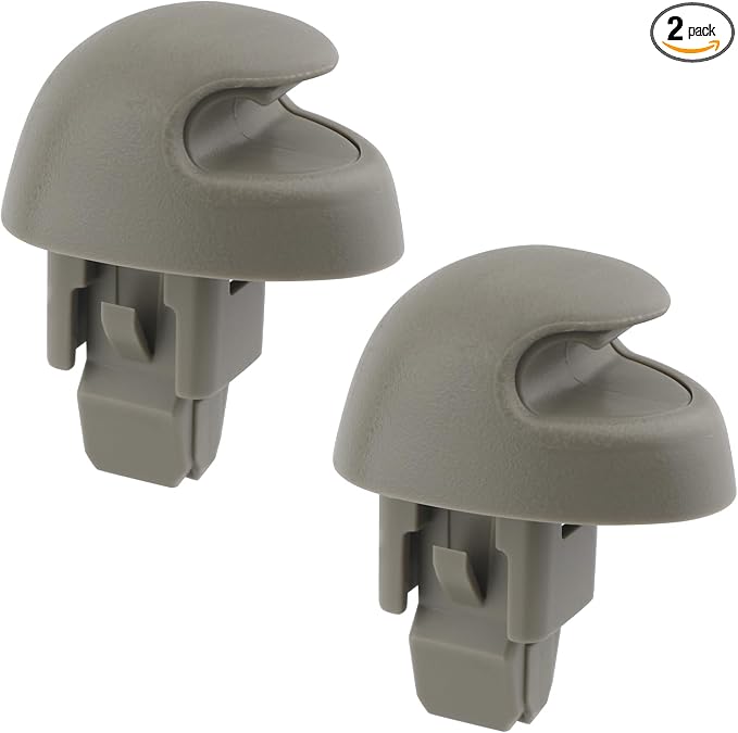 TQPONLY Sun Visor Holder Retainer Clips (2 Pcs) | Compatible with 2000-2003 Dodge Dakota Durango Accessories Car Visor Organizer | Replacement 5GE11TL2AA