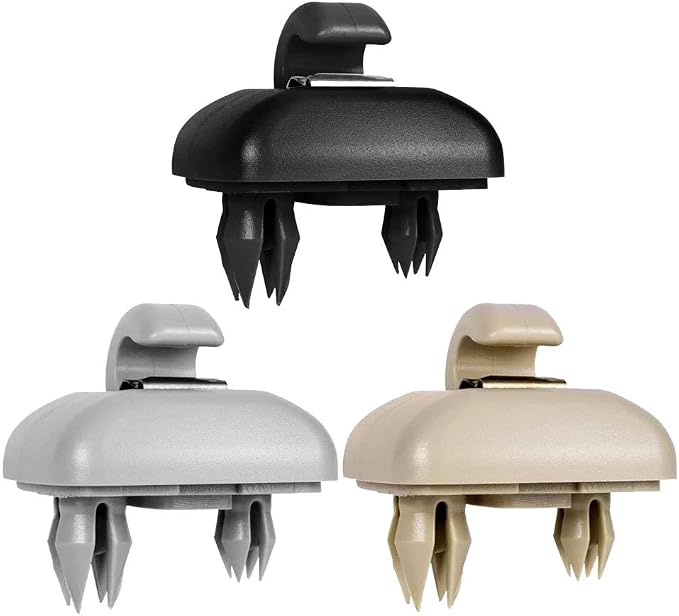 Car Sun Visor Hook Clip Bracket 2Pieces, Plastic Sun Visor Clip Hanger Hook Fit for Audi A1 A3 A4L A5 A6L A7 Q3 Q5 Q7 TT 8E0857563A 8U0857562A