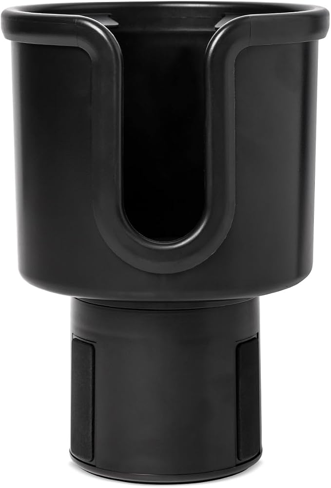 Simple Modern Cup Holder Adapter | Expandable Base, Adjustable Size, Fits Large Mugs, Bottles, Cups up to 3.6" | Cupholder for Semi Truck, Car, RV, Boat, Vehicle | Roadster Collection | Midnight Black
