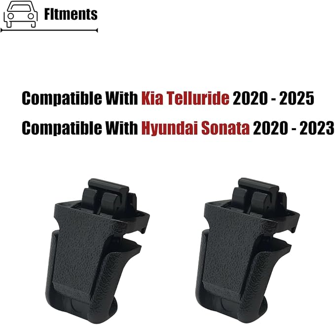 2PCS Rear Door Curtain Hooks Compatible with Hyundai Sonata 2020-2023, for Kia Telluride 2020-2025, Sun Shade Curtain Clips for 83917L1000