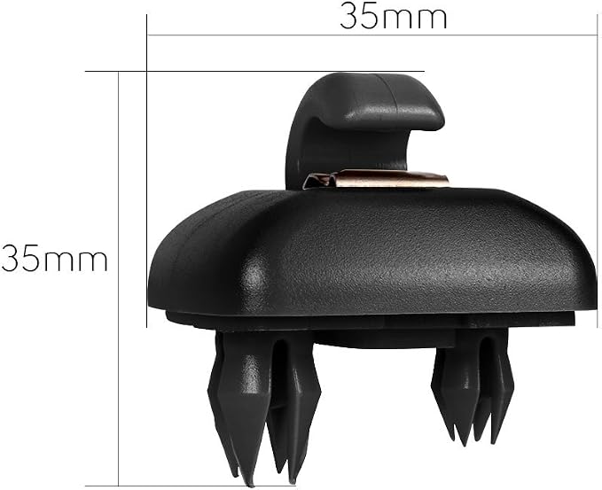 runmade Interior Black Sun Visor Hook Clip Bracket Compatible with Audi A1 A3 A4 A5 Q3 Q5 S3 S4 S5 TT, OEM: 8E0 857 562, 8U0 857 562A