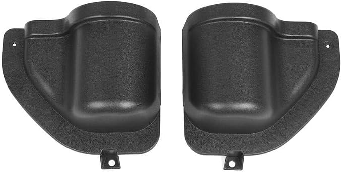 YOCTM 2-PACK Front Door Organizer Tray For 2018 2019 2020 2021 2022 2023 2024 2025 Jeep Wrangler JL JLU Rubicon Sport Sahara Gladiator JT 4EX Interior Storage Box Accessories Black (Front Door Tray)